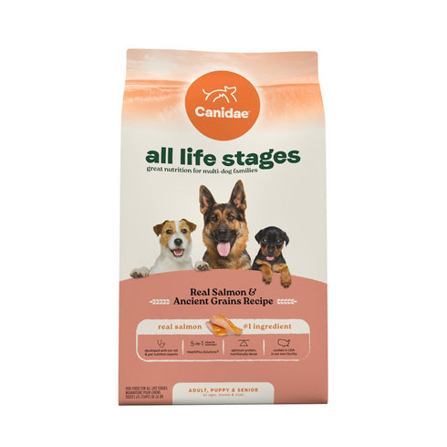 Canidae All Life Stages High Protein Dry Dog Food - Salmon & Ancient Grains - 27lbs Bag